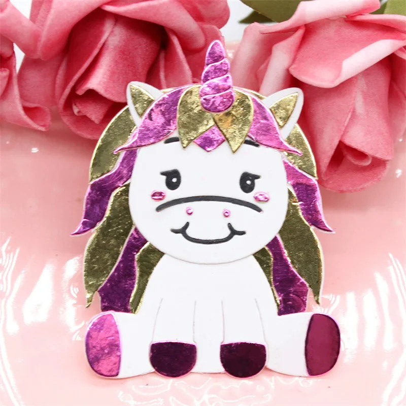Cute Unicorn Metal Cutting Dies Stencils for DIY Scrapbooking/photo album Decorative Embossing DIY Paper Cards
Cute Unicorn Metal Cutting Dies Stencils for DIY Scrapbooking/photo album Decorative Embossing DIY Paper Cards