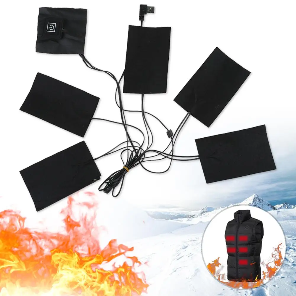 1 Set USB Electric Heating Pad 3 Heat Levels Winter Outdoor Heating Pads for DIY Heated Jacket
1 Set USB Electric Heating Pad 3 Heat Levels Winter Outdoor Heating Pads for DIY Heated Jacket