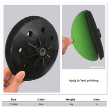 1pc 7 Inch 180MM 8Holes Wall Polishing Pad Sanding Grinding Disc Sandpaper Sanding Pad For Sander Grinder Drill
1pc 7 Inch 180MM 8Holes Wall Polishing Pad Sanding Grinding Disc Sandpaper Sanding Pad For Sander Grinder Drill