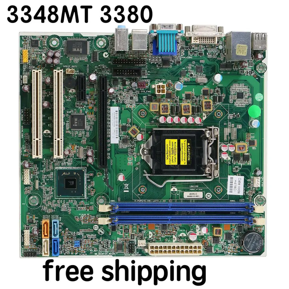 660515-001 For HP PRO 3348MT 3380 Motherboard POPEYE-H61-UATX Mainboard 100%tested fully work
660515-001 For HP PRO 3348MT 3380 Motherboard POPEYE-H61-UATX Mainboard 100%tested fully work