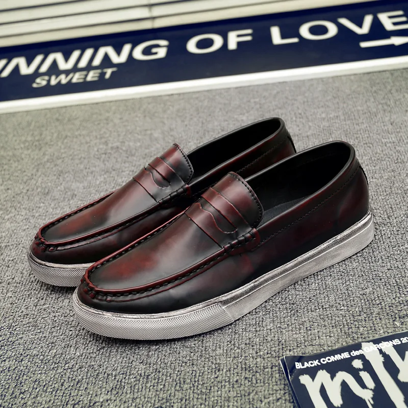 Original Youth Fashion Mens Shoes Slip-on Vintage Shoes Men Rubber Bottom Men Loafers Footwear Non-Slip Flats Men Driving Shoes
Original Youth Fashion Mens Shoes Slip-on Vintage Shoes Men Rubber Bottom Men Loafers Footwear Non-Slip Flats Men Driving Shoes