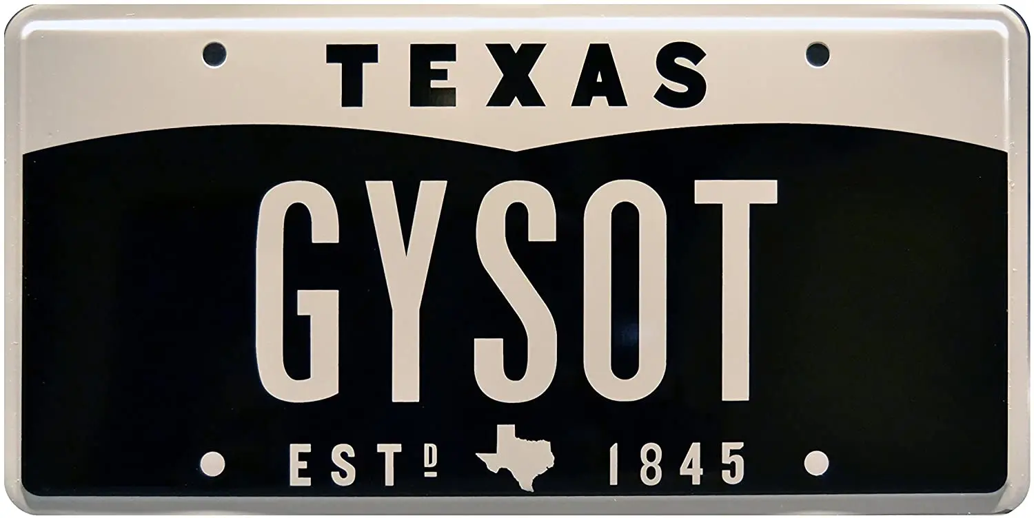 Фото Машины знаменитостей Fast N Loud | Texas GYSOT Металлический номерной знак Дом и сад