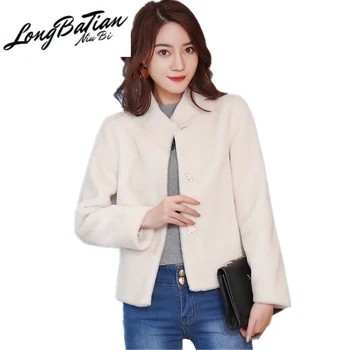 Wool Sheep Real Sheared Coat Female 2020 Fur Coats for Women Short Style Autumn Winter Jacket abrigo mujer 1901
Wool Sheep Real Sheared Coat Female 2020 Fur Coats for Women Short Style Autumn Winter Jacket abrigo mujer 1901