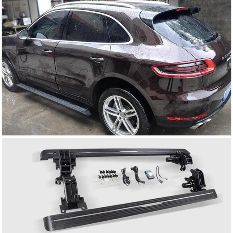 

Electric Motor Automatic Switch Closed Running Boards For Porsche Macan 2014-2017 2018-2022 Side Step Bar Pedals Nerf Bars
