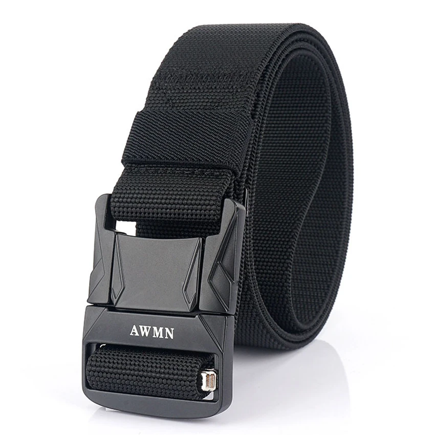 Elastic Men's Belt Outdoor Tactical Canvas Thick Belt Pluggable Durable Metal Buckle Quickly Unlock Trouser Pants Belt For Men
Elastic Men's Belt Outdoor Tactical Canvas Thick Belt Pluggable Durable Metal Buckle Quickly Unlock Trouser Pants Belt For Men