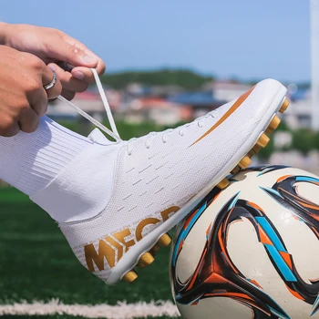 High Top Football Boots Men Professional Athletic Trainers Sneakers Outdoor Kids Soccer Shoes Boots Chuteira Futebol
High Top Football Boots Men Professional Athletic Trainers Sneakers Outdoor Kids Soccer Shoes Boots Chuteira Futebol