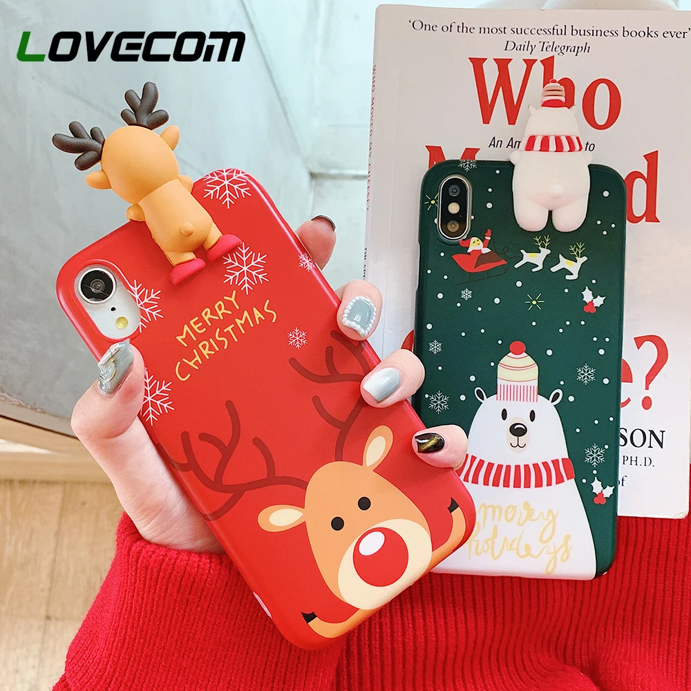 LOVECOM Christmas Phone Cases For iPhone XR XS Max 11 Pro Max 6 6S 7 8 Plus X 3D Cartoon PaPa Bear Moose Soft Phone Cover Gift
LOVECOM Christmas Phone Cases For iPhone XR XS Max 11 Pro Max 6 6S 7 8 Plus X 3D Cartoon PaPa Bear Moose Soft Phone Cover Gift