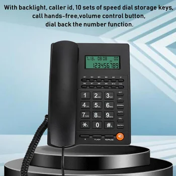 20*15.8*7.8cm Black English Trade Desk Caller ID Display Telephone Phone For Home Office Hotel Restaurant Universal
20*15.8*7.8cm Black English Trade Desk Caller ID Display Telephone Phone For Home Office Hotel Restaurant Universal