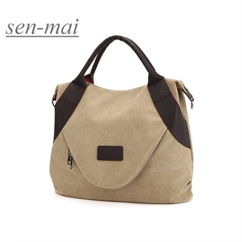 sen-mai 2020 Brand Large Pocket Casual Tote Women's Handbag Shoulder Handbags Canvas Leather Capacity Bags For Women
sen-mai 2020 Brand Large Pocket Casual Tote Women's Handbag Shoulder Handbags Canvas Leather Capacity Bags For Women