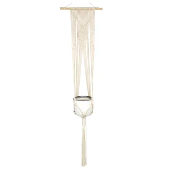 Indoor Outdoor Office Garden Pot Holder Handmade Knotted Macrame Plant Hanger Basket Stand Home Rope Wall Decoration Courtyard
Indoor Outdoor Office Garden Pot Holder Handmade Knotted Macrame Plant Hanger Basket Stand Home Rope Wall Decoration Courtyard