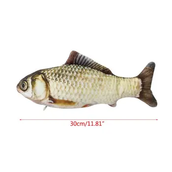 Electric Catnip Cat Toy Fish Realistic Plush Wagging Fish Pet Interactive Gift H7ED
Electric Catnip Cat Toy Fish Realistic Plush Wagging Fish Pet Interactive Gift H7ED
