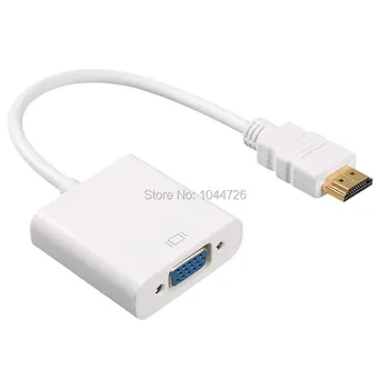 HDMI to VGA Adapter Cable HDMI Male to VGA Female 1080P Video Converter Digital to Analog for PC Laptop Tablet Projector 
HDMI to VGA Adapter Cable HDMI Male to VGA Female 1080P Video Converter Digital to Analog for PC Laptop Tablet Projector