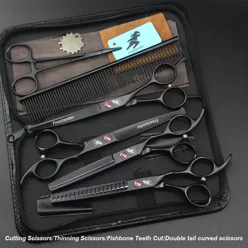 7INCH Safty Head Pet scissors sets,JP440C, 61HRC ,Straight & Thinning & Curved cutting, 4pcs /set,Free shipping
7INCH Safty Head Pet scissors sets,JP440C, 61HRC ,Straight & Thinning & Curved cutting, 4pcs /set,Free shipping