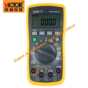 Victor VC77 Process Calibrator Analog Output 0-20mA Simulate Transmitter 0 to -20mA Loop Supply 24V Digital Multimeter DMM
Victor VC77 Process Calibrator Analog Output 0-20mA Simulate Transmitter 0 to -20mA Loop Supply 24V Digital Multimeter DMM