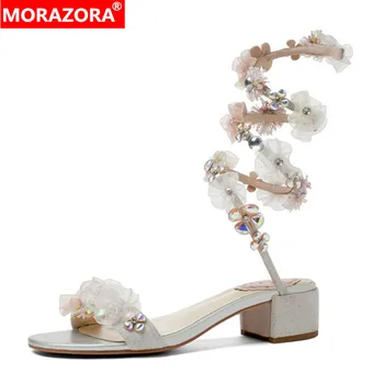 MORAZORA 2020 new arrive gladiator sandals women casual party shoes flower crystal comfortable med heel summer sandals woman
MORAZORA 2020 new arrive gladiator sandals women casual party shoes flower crystal comfortable med heel summer sandals woman