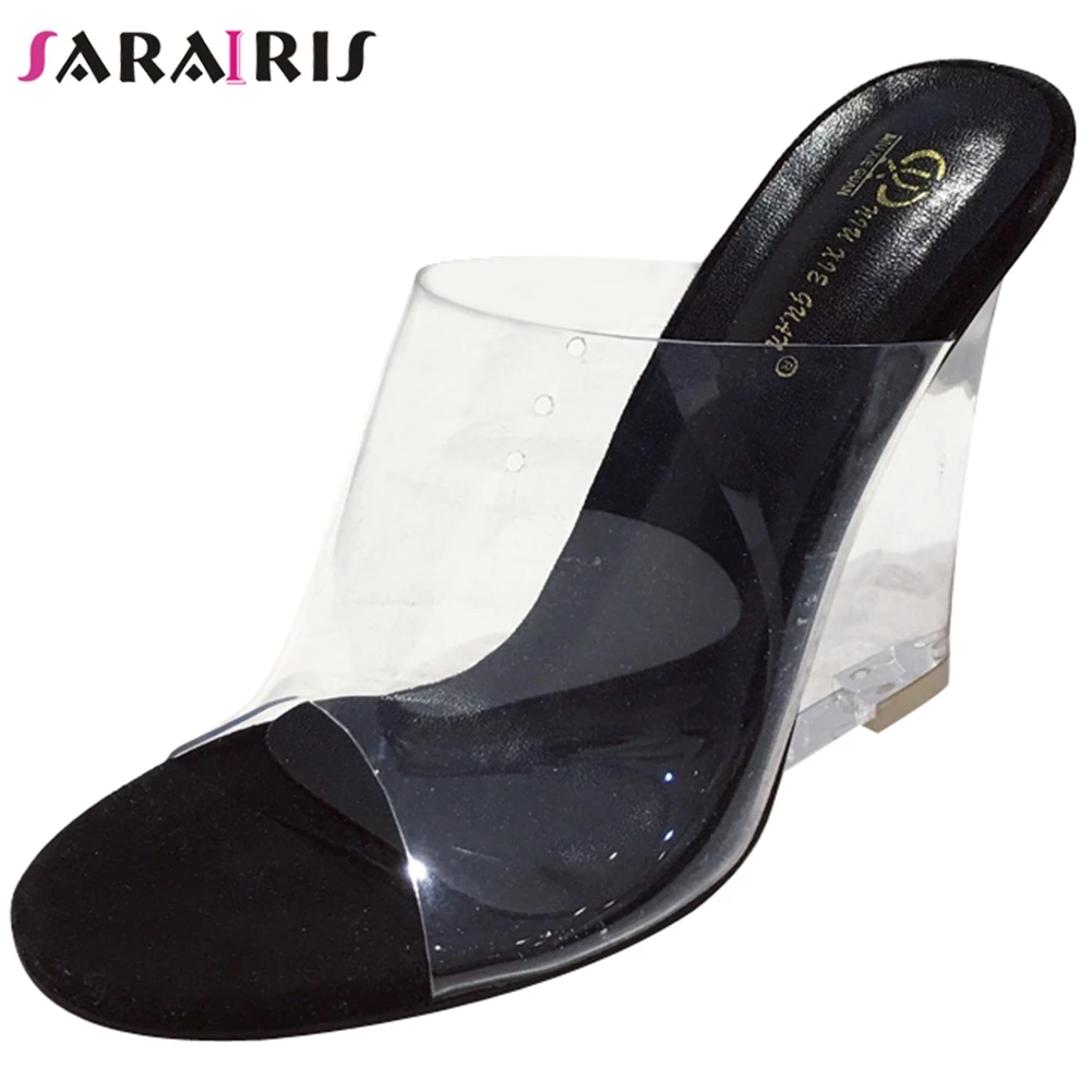 SARAIRIS Big Size 35-41 New Female Fashion Slip On Clear Heels Slippers Party Ol Slippers Women Wedges High Heels Shoes Woman
SARAIRIS Big Size 35-41 New Female Fashion Slip On Clear Heels Slippers Party Ol Slippers Women Wedges High Heels Shoes Woman