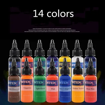 2020 New Professional Tattoo Ink Set 30ml / Bottle Tattoo Pigment Set 14 pieces Permanent Makeup Paint Body Paintingt for Tattoo
2020 New Professional Tattoo Ink Set 30ml / Bottle Tattoo Pigment Set 14 pieces Permanent Makeup Paint Body Paintingt for Tattoo