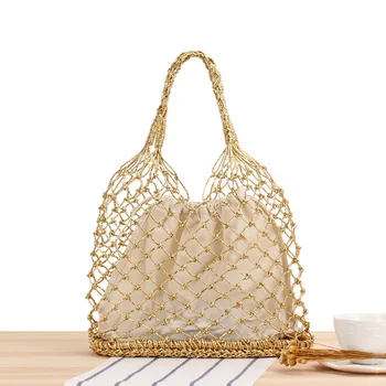 2020 Rope Weaving Summer Handmade Woven Bag Hollow Shopping Straw Bag Female Handbag Rattan Beach Bag Boho Shoulder Bag W358
2020 Rope Weaving Summer Handmade Woven Bag Hollow Shopping Straw Bag Female Handbag Rattan Beach Bag Boho Shoulder Bag W358