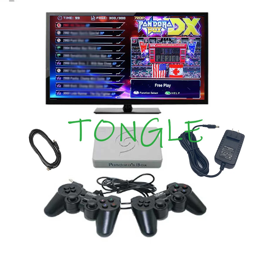 

Orginal Pandora Box DX Wired Wireless Gamepas Set USB Joypad Controller 2 Player Arcade PCB 3000 in 1 Record High Score function