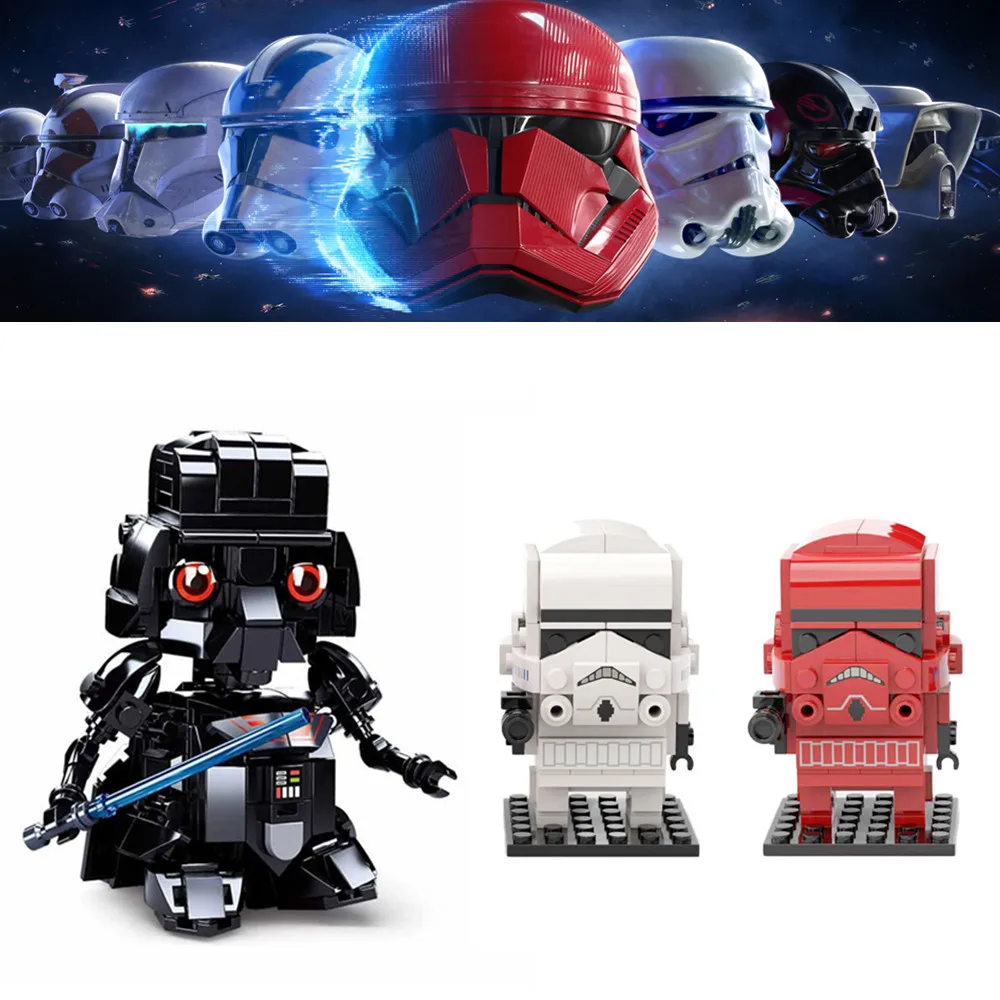 Clone Trooper Brickheadz Star Wars Minifigs Commander Darth Soldier Vader Clone Wars Constructor Building Block Set Toys For Boy
Clone Trooper Brickheadz Star Wars Minifigs Commander Darth Soldier Vader Clone Wars Constructor Building Block Set Toys For Boy