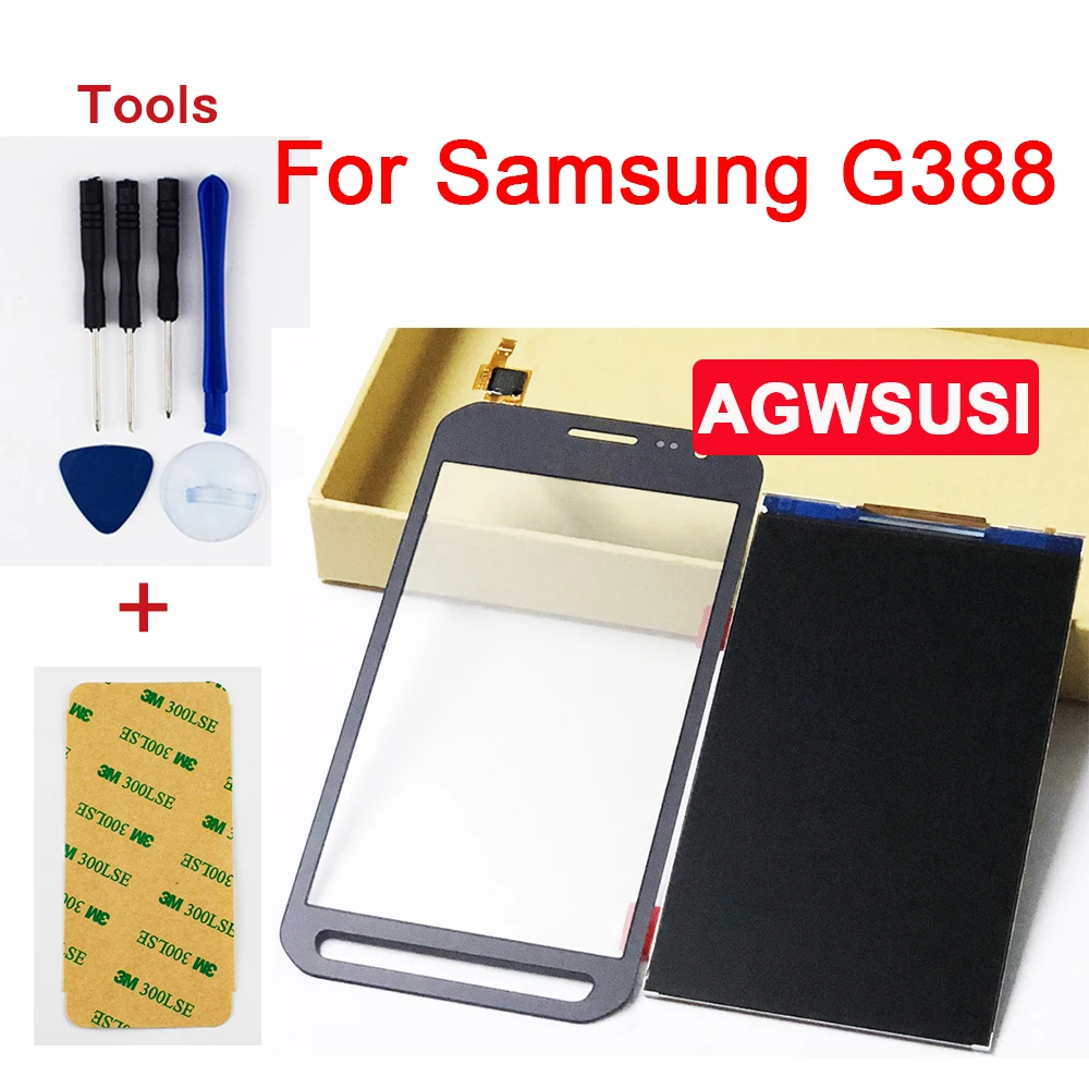 100% тест для Samsung Galaxy Xcover 3 SM G388F G388 сенсорный экран дигитайзер Сенсорное стекло + ЖК