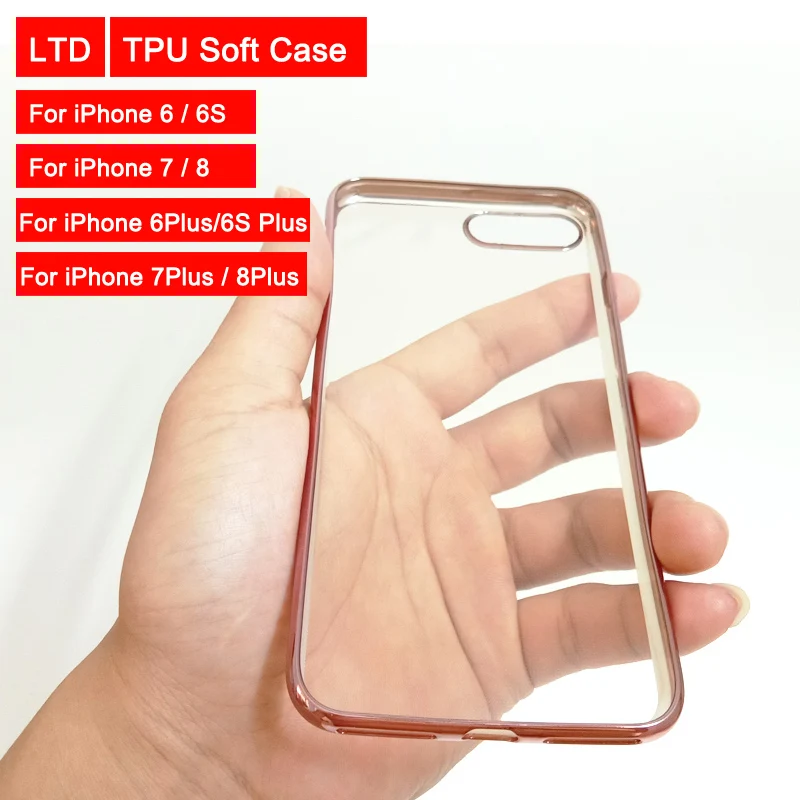 TPU Silicone Phone Case For iPhone 6/6S/7/8 Luxury transparent soft Shockproof shell For 6Plus/6S Plus/7Plus/8Plus Back Cover
TPU Silicone Phone Case For iPhone 6/6S/7/8 Luxury transparent soft Shockproof shell For 6Plus/6S Plus/7Plus/8Plus Back Cover