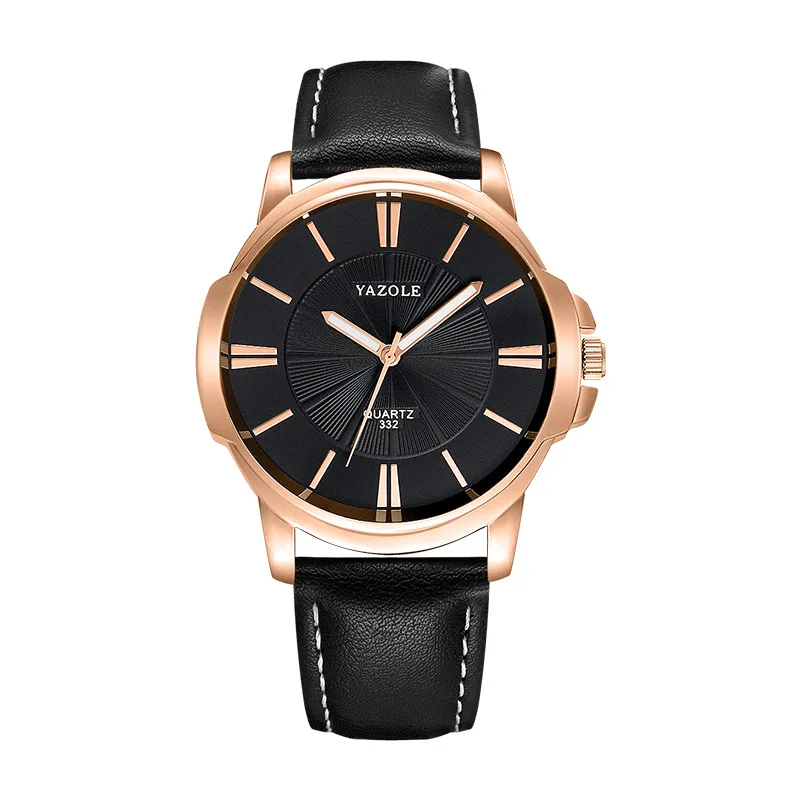 Новые мужские часы YAZOLE брендовые роскошные с синим стеклом из водонепроницаемой