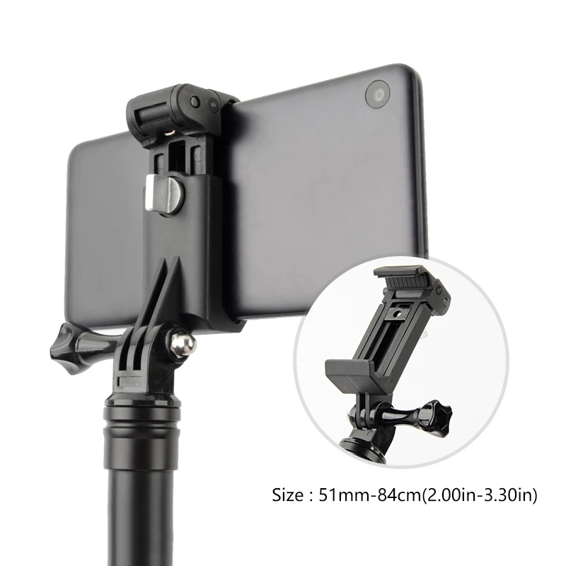 NEW Mobile Phone Clip Mount Bracket Selfie stick monopod Holder for GoPro iPhone Xiaom Samsung Huawei Tripod Adapter Accessories
NEW Mobile Phone Clip Mount Bracket Selfie stick monopod Holder for GoPro iPhone Xiaom Samsung Huawei Tripod Adapter Accessories