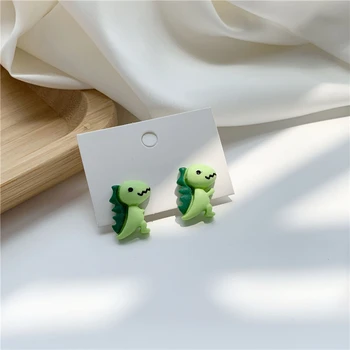 ABAY Funny Little Green Dinosaur Drop Earrings Korean Cute Animal Pendent Earrings for Women Girls Ear Jewelry Gift Wholesale 
ABAY Funny Little Green Dinosaur Drop Earrings Korean Cute Animal Pendent Earrings for Women Girls Ear Jewelry Gift Wholesale