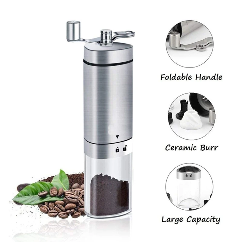 Rustproof Non-toxic Stainless Steel Manual Coffee Grinder Adjustable Hand Crank Mill For Kitchen Camping Hiking BBQ Travel
Rustproof Non-toxic Stainless Steel Manual Coffee Grinder Adjustable Hand Crank Mill For Kitchen Camping Hiking BBQ Travel