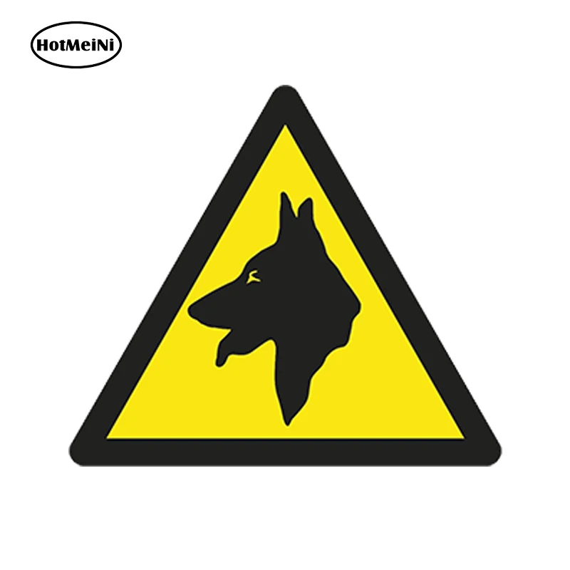 HotMeiNi 13x13 см автомобильный Стайлинг опасная собака предупреждающая Автомобильная