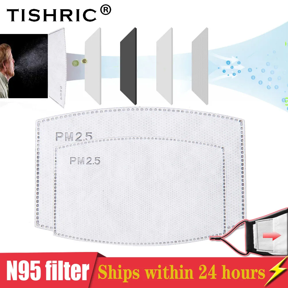 TISHRIC Activated Carbon Filter Paper PM2.5 For N95/FFp2/KF94 Mask Filter Protection Anti-fog/Dust Mouth Mask For Adult Child
TISHRIC Activated Carbon Filter Paper PM2.5 For N95/FFp2/KF94 Mask Filter Protection Anti-fog/Dust Mouth Mask For Adult Child