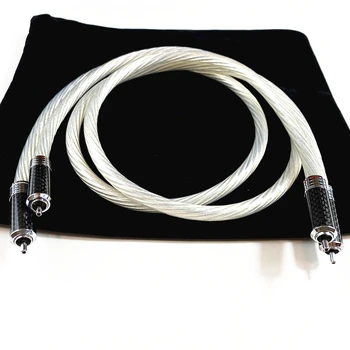 Hifi Audio 6N OFC RCA Cable Rhodium Carbon Fibe Plug Silver Plated Wire for Audiophile CD Player Amplifier DAC
Hifi Audio 6N OFC RCA Cable Rhodium Carbon Fibe Plug Silver Plated Wire for Audiophile CD Player Amplifier DAC