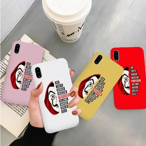Чехол для телефона с надписью La Casa de papel iPhone 7 8 6S Plus X 11 ТВ-сериала бумажный чехол XS