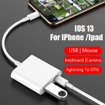 OTG Adapter For Apple Ipad USB Camera Reader Adapter for iOS 13 lightning OTG Date USB Reader Adapter For IPhone Ipad 11 Pro
OTG Adapter For Apple Ipad USB Camera Reader Adapter for iOS 13 lightning OTG Date USB Reader Adapter For IPhone Ipad 11 Pro