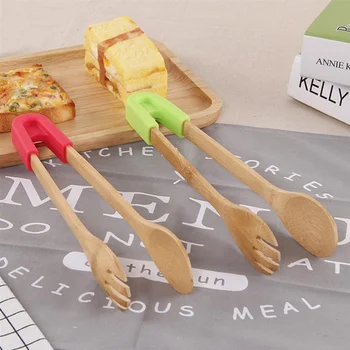 2PCS Round Practical Bamboo Silicone Baking Tools Clips Tongs for Kitchen Bar Store Food Chef
2PCS Round Practical Bamboo Silicone Baking Tools Clips Tongs for Kitchen Bar Store Food Chef