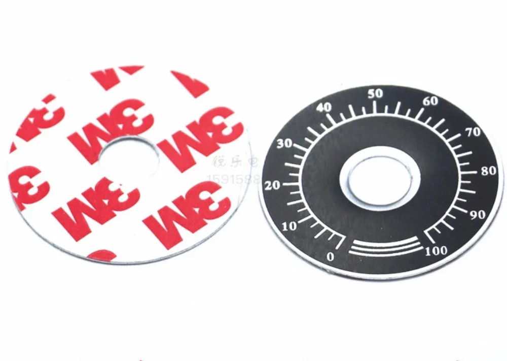 10Pieces/Lot (0-100)With Glue Digital Dial Potentiometer Dial Plate--Diameter:40mm Inner Hole:10mm
10Pieces/Lot (0-100)With Glue Digital Dial Potentiometer Dial Plate--Diameter:40mm Inner Hole:10mm
