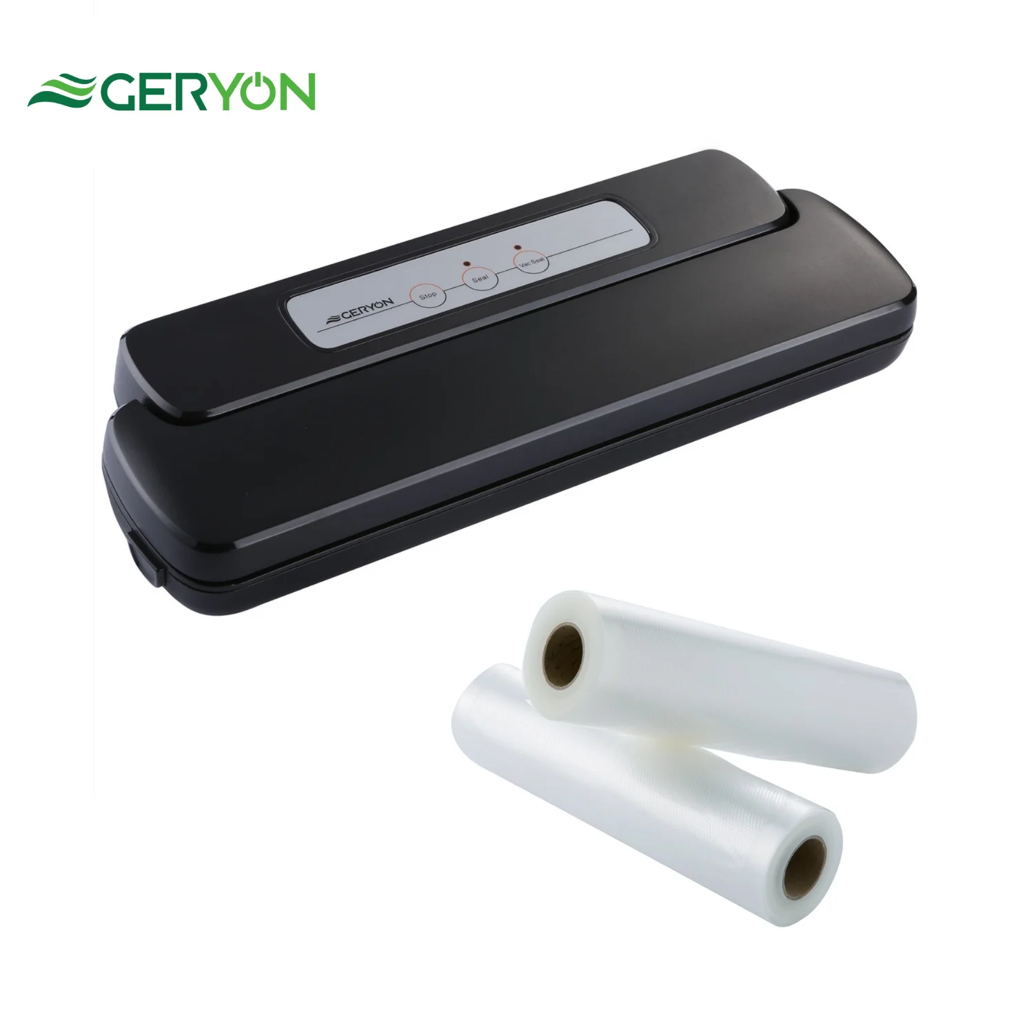 

GERYON Food Sealer Machine Automatic Electric Commercial Household Food Vaccum Packing Sealing Kitchen Appliance with 2 Rolls