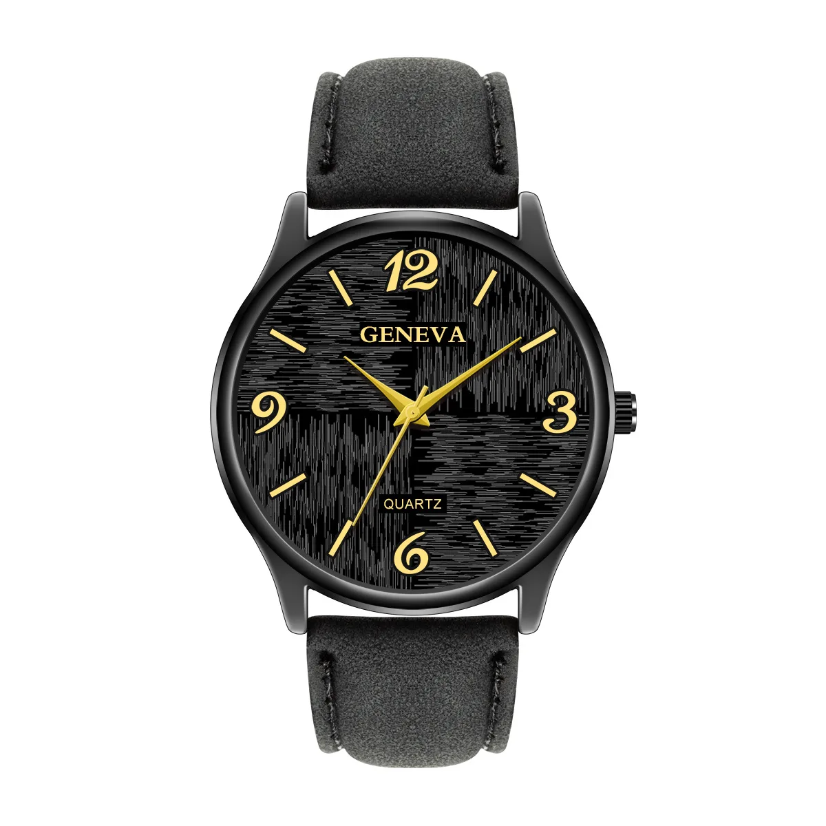 Geneva Fashion Watch Men Simple Four With Numbers Cross Cutting Irregular Stripe Quartz PU Belt Male Wrist Watch Montre Homme
Geneva Fashion Watch Men Simple Four With Numbers Cross Cutting Irregular Stripe Quartz PU Belt Male Wrist Watch Montre Homme