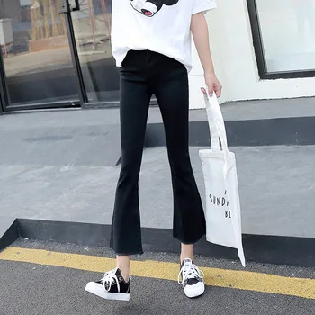 Micro Bell-bottom Pants Female Spring And Summer 2017 New Style Ankle-length Korean-Style Korean-style High-waisted Spring Loose
Micro Bell-bottom Pants Female Spring And Summer 2017 New Style Ankle-length Korean-Style Korean-style High-waisted Spring Loose