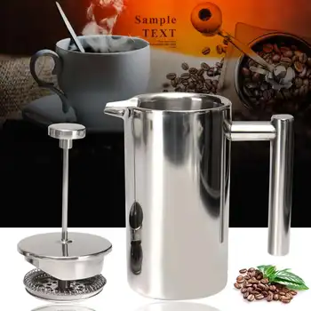 350/800/1000ml Coffee Maker Pot Stainless Steel Double-deck Mocha Espresso Latte Cafetiere Filter Tea Moka Coffee Maker for Cafe
350/800/1000ml Coffee Maker Pot Stainless Steel Double-deck Mocha Espresso Latte Cafetiere Filter Tea Moka Coffee Maker for Cafe