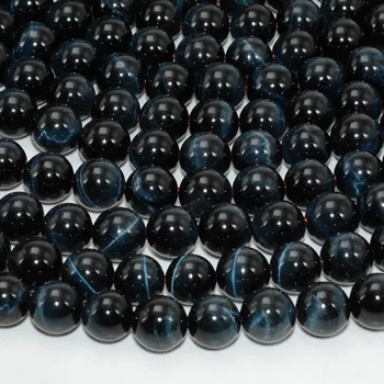 Natural AA-AAA Blue Tiger Eye Stone Loose Round Beads 8mm 
Natural AA-AAA Blue Tiger Eye Stone Loose Round Beads 8mm
