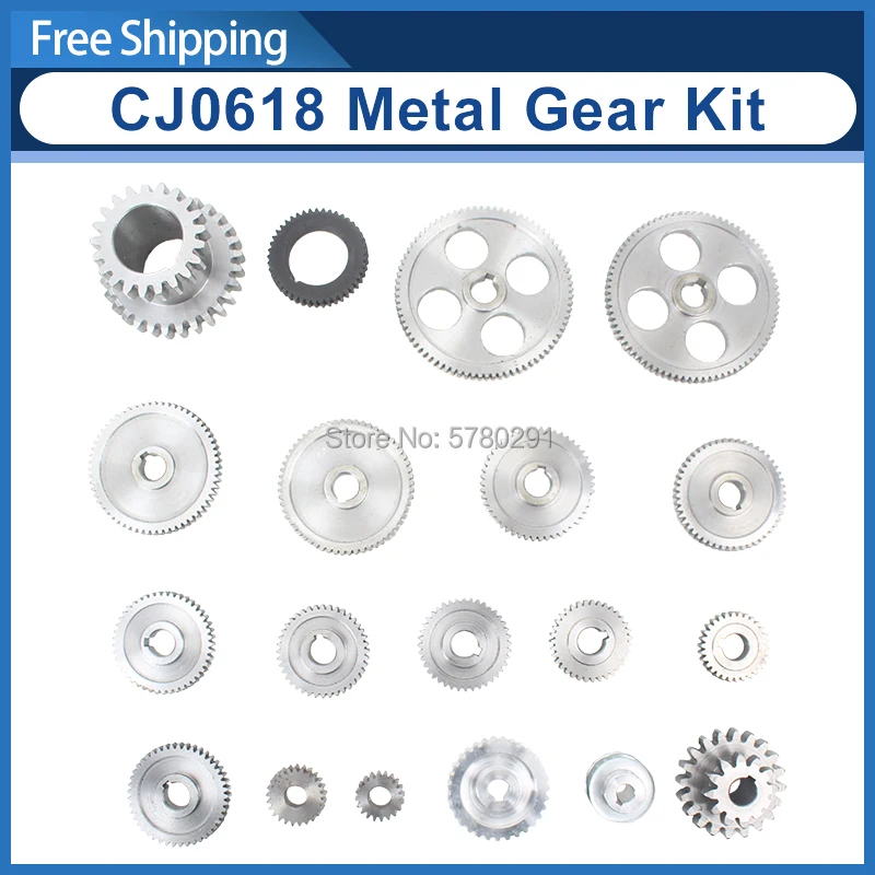 19pcs mini lathe gears/CJ0618 Metal Cutting Machine gears/Metal Gear Kit(Metric) | Обустройство дома