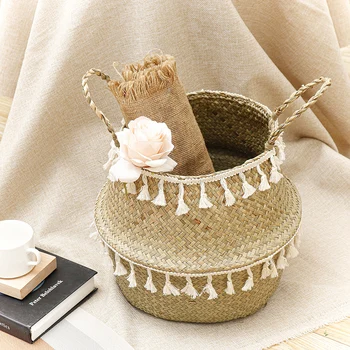 Seagrass Woven Storage Basket Plant Wicker Hanging Baskets Garden Flower Vase Potted Foldable Pot with Handle Storage Basket
Seagrass Woven Storage Basket Plant Wicker Hanging Baskets Garden Flower Vase Potted Foldable Pot with Handle Storage Basket