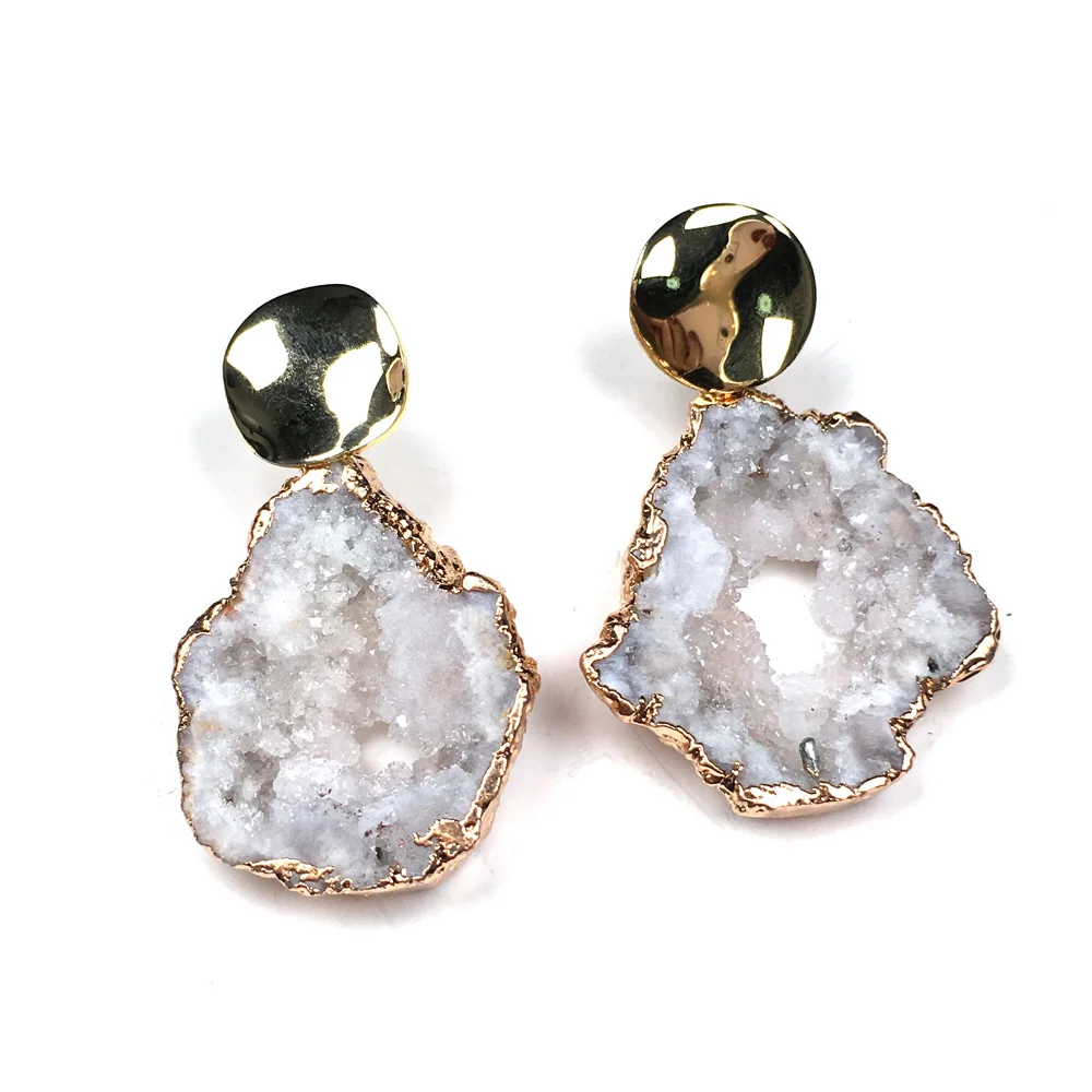 2019 wholesale New Women Earrings Stud Jewelry Multicolor Handmade Nature Stone Drop-shaped Quartz Stone Earring 027
2019 wholesale New Women Earrings Stud Jewelry Multicolor Handmade Nature Stone Drop-shaped Quartz Stone Earring 027