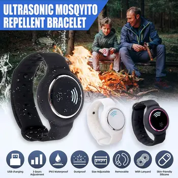 Portable Ultrasonic Mosquito Repellent Bracelet Waterproof USB Rechargeable Watch Camping Children Anti-mosquito Bracelet 2020 
Portable Ultrasonic Mosquito Repellent Bracelet Waterproof USB Rechargeable Watch Camping Children Anti-mosquito Bracelet 2020