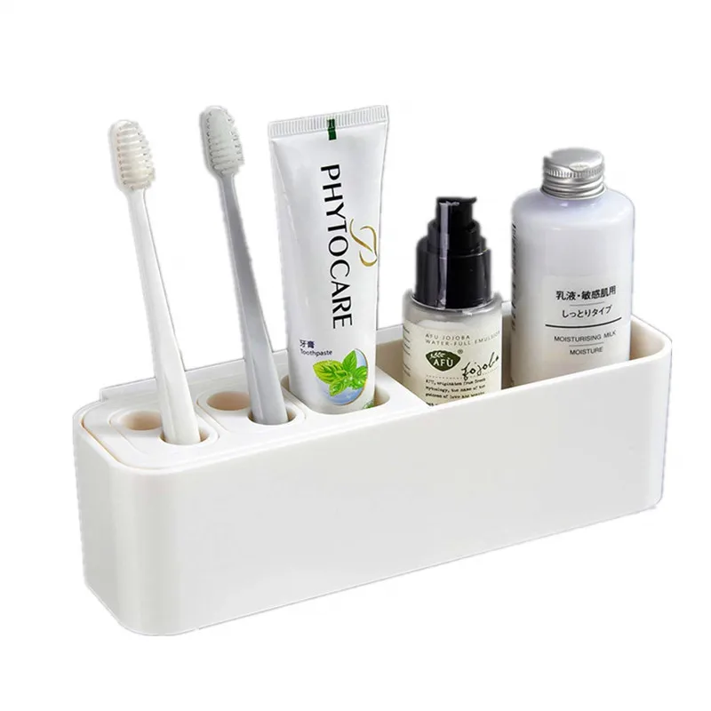oothbrush Holder Detachable No Drill Wall Mount Toothpaste Dispenser Multi-Purpose Toothbrush and Toothpaste Stand Holder
oothbrush Holder Detachable No Drill Wall Mount Toothpaste Dispenser Multi-Purpose Toothbrush and Toothpaste Stand Holder