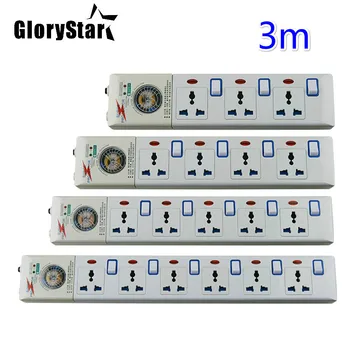 Extension Socket Power Strip 3/4/5/6 AC Universal Plug 3m Individual Switched Overload Protection 2500W 10A PC Extension Socket
Extension Socket Power Strip 3/4/5/6 AC Universal Plug 3m Individual Switched Overload Protection 2500W 10A PC Extension Socket