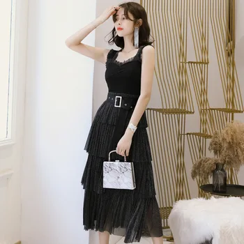 Women's Dress 2020 Spring and Summer New Ladies Ladies Sexy Backless Stitching Mesh Gauze Cake Dress Bandage Dress
Women's Dress 2020 Spring and Summer New Ladies Ladies Sexy Backless Stitching Mesh Gauze Cake Dress Bandage Dress