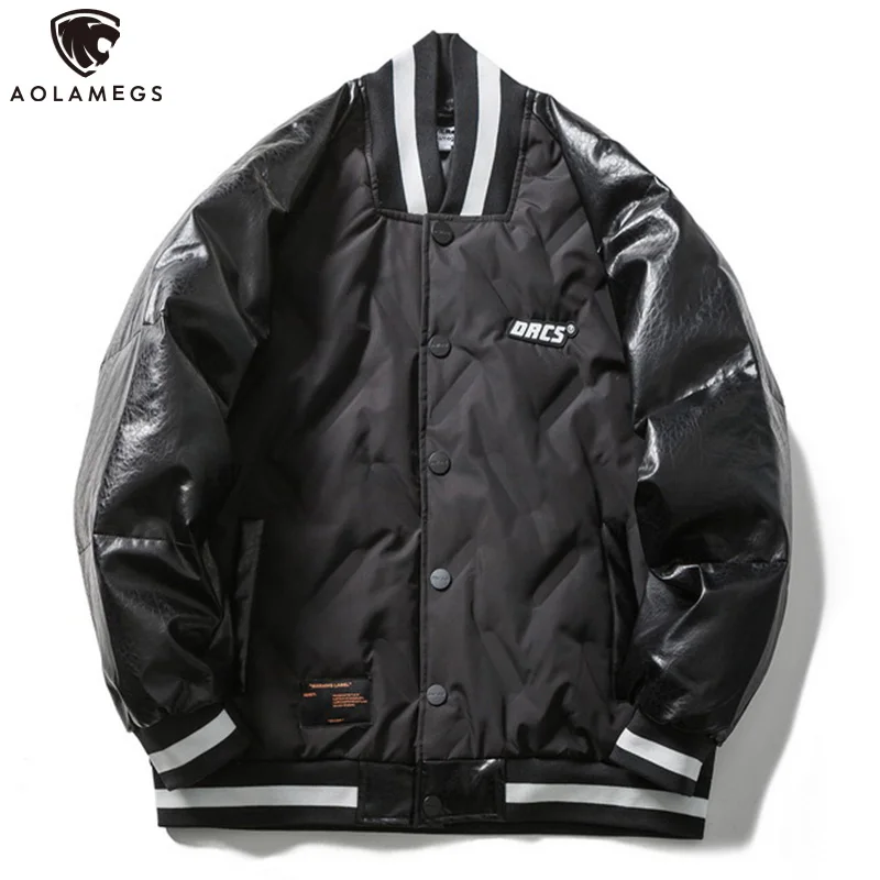 Aolamegs Men's Down Jacket Winter Warm Coats Knit Collar Parka Patchwork Overcoat Male Clothing Gray Duck Down Baseball Jackets
Aolamegs Men's Down Jacket Winter Warm Coats Knit Collar Parka Patchwork Overcoat Male Clothing Gray Duck Down Baseball Jackets